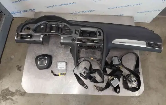 Audi A6 S6 C6 4F Airbag set with panel 4F0857067A