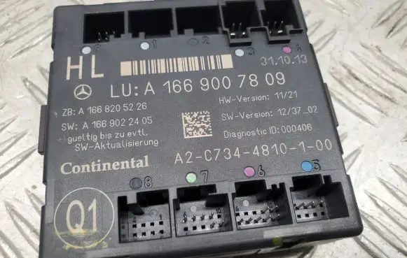 Mercedes-Benz GL X166 Door control unit/module A1669007809