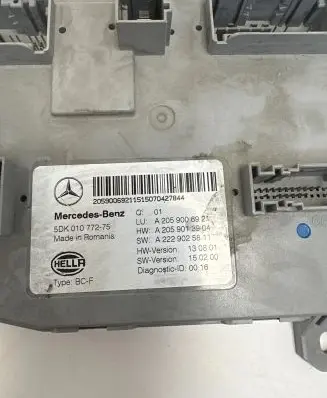 Mercedes-Benz C W205 SAM control unit A2059006921 5DK01077275 A2259025811