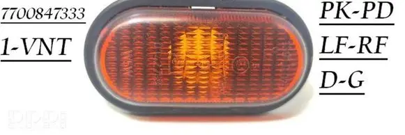 Nissan Interstar Front fender indicator light 7700847333