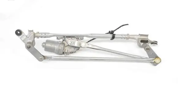 Front wiper linkage and motor