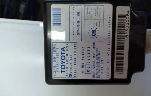 Toyota Yaris Other control units/modules 8974152020 825035084 619825000