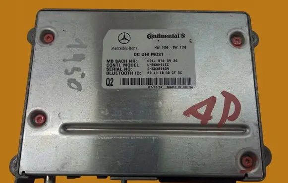 Mercedes-Benz C W203 Other control units/modules A2118703926