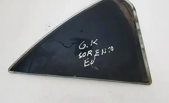 Rear vent window glass