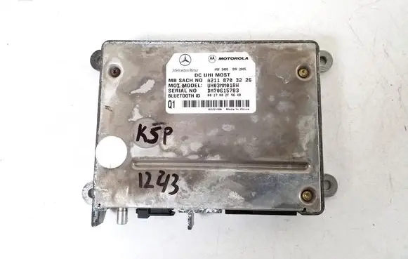 Mercedes-Benz A W169 Bluetooth control unit module A2118703226