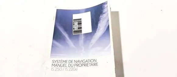 Lexus IS 220D-250-350 Owners service history hand book 