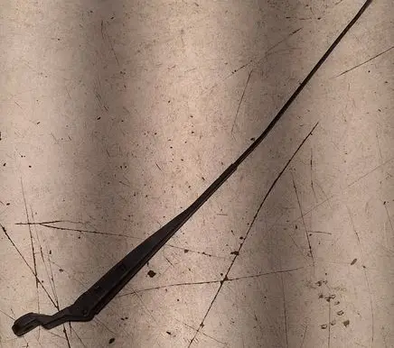 Front wiper blade arm