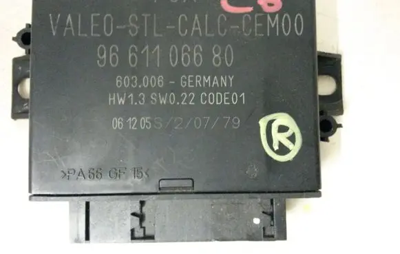 Citroen C6 Parking PDC control unit/module 9661106680 603006
