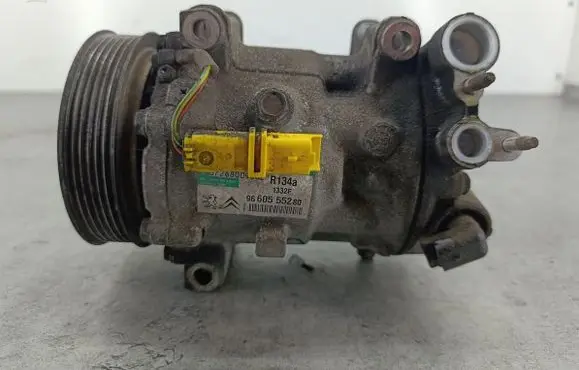 Peugeot 407 Air conditioning (A/C) compressor (pump) 9660555280