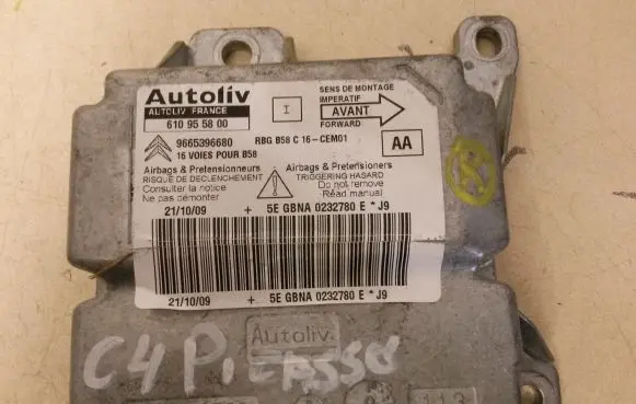 Citroen C4 Grand Picasso Airbag control unit/module 9665396680 610955800