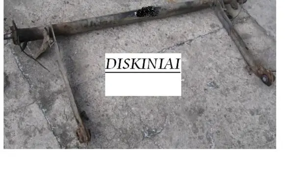 Rear axle beam
