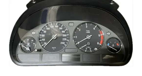 BMW 5 E39 Speedometer (instrument cluster) 87001313 87001374 62118381198