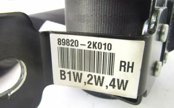 KIA Soul Rear seatbelt 898202K010