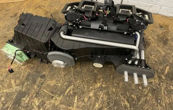 Interior heater climate box assembly