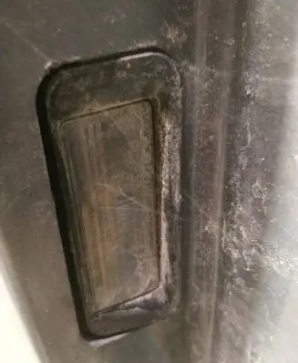 Nissan Almera Tino Number plate light
