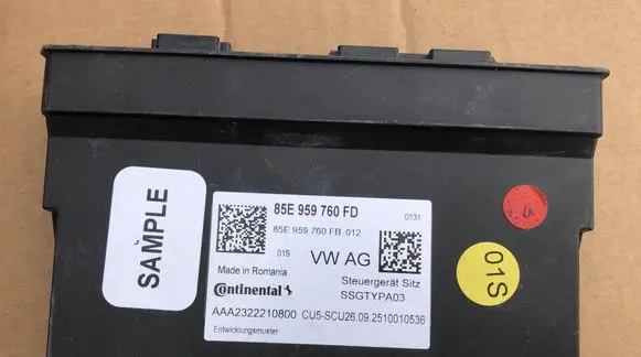Audi A6 etron 85E Seat control module 85E959760FD