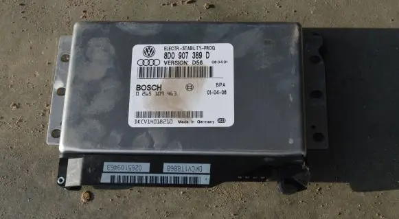 Volkswagen PASSAT B5.5 ESP (stability system) control unit 8D0907389D DKCV1401B210 0265109463