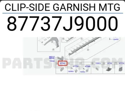 Hyundai Kona I Sill supporting ledge 87737J9000