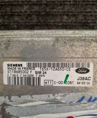 Ford Ka Engine control unit/module S118685002F 1S5X12A650CE 1s5x12a650ce