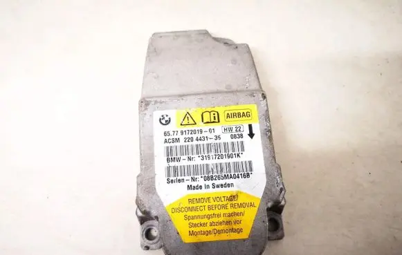 BMW 5 E60 E61 Airbag control unit/module 6577917201901 65.779172019-01