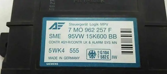 Volkswagen Sharan Comfort/convenience module 7MO962257F