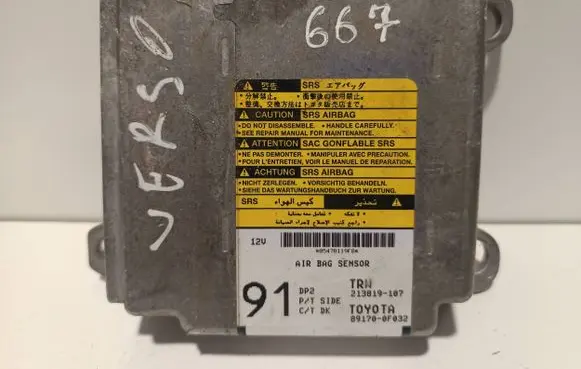 Toyota Corolla Verso AR10 Airbag control unit/module 891700F032 213819107