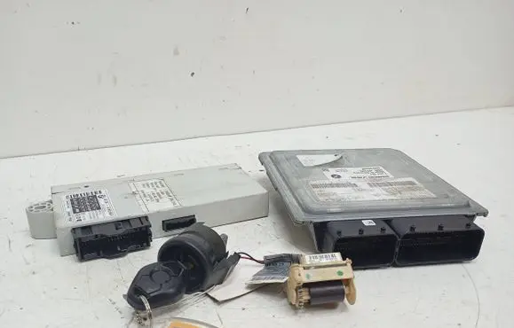 BMW 5 E60 E61 Engine ECU kit and lock set 7555361 7557658 5WK90078