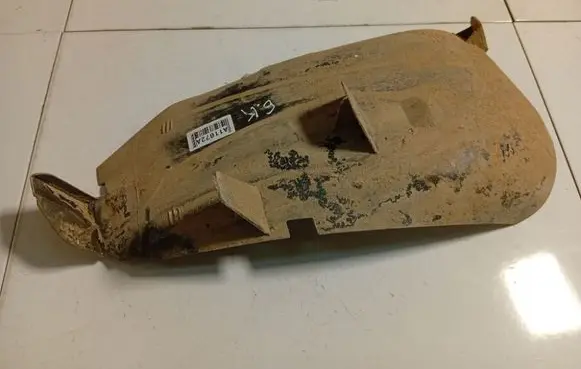 Peugeot 206 Rear arch fender liner splash guards 9642343580