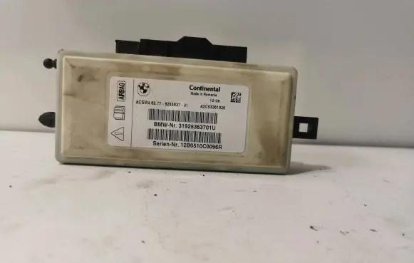 BMW 5 F10 F11 Airbag control unit/module 31925363701U 9253637 12B0510C0096R