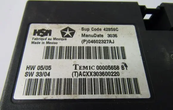 Jeep Grand Cherokee (WK) Other control units/modules 04602327AJ