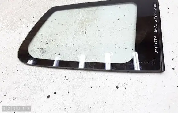 Subaru Forester SH Rear vent window glass 43R005165 DOT44M2A2 A002343