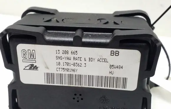 ESP acceleration yaw rate sensor