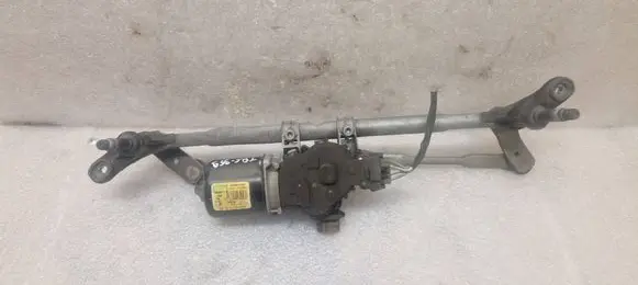 Front wiper linkage and motor