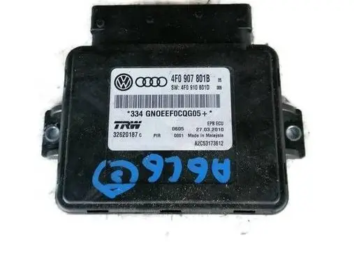 Audi A6 S6 C6 4F Hand brake control module 4F0907801B 32620187C