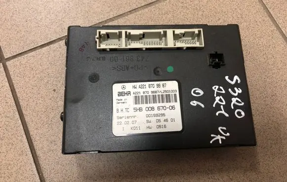 Mercedes-Benz S W221 Air conditioning/heating control unit A2218709987
