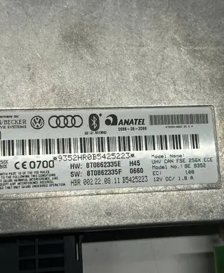 Audi A4 S4 B8 8K Bluetooth control unit module 8T0862335E