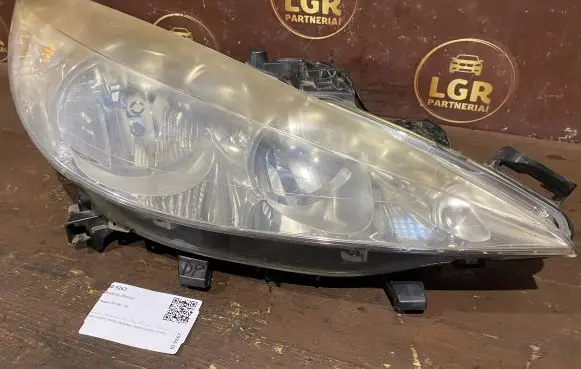 Peugeot 207 Headlight/headlamp 9649986180