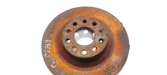 Audi A6 S6 C6 4F Rear brake disc neventiliuojamas