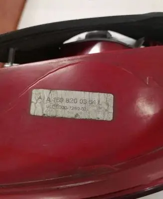 Mercedes-Benz A W169 Rear/tail lights 1698200364L 3330728003