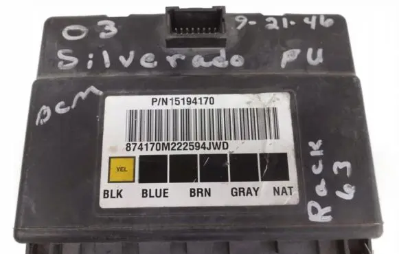 Chevrolet Silverado Other control units/modules 15194170