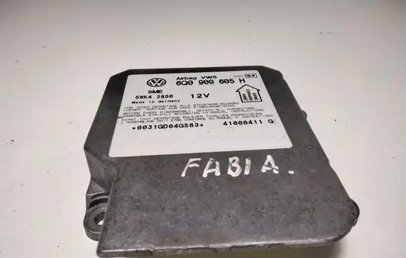 Skoda Fabia Mk1 (6Y) Airbag control unit/module 6Q0909605H 5WK2950 41000411G
