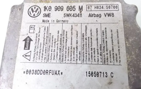 Skoda Octavia Mk2 (1Z) Airbag control unit/module 1K0909605M 5WK43411