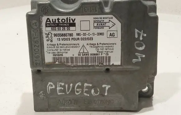 Peugeot 407 Airbag control unit/module 9655880780 603602600