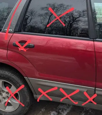 Subaru Forester SG Rear door 2C2