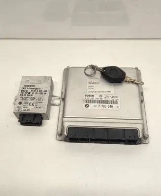 BMW 5 E39 Engine ECU kit and lock set 7785540 0281001830