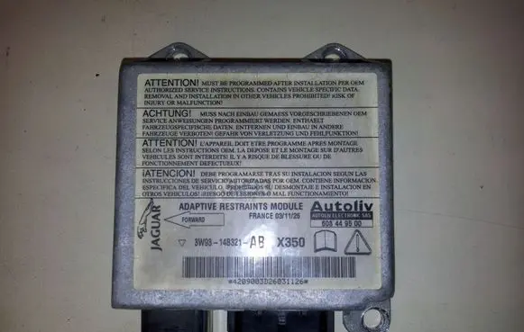 Jaguar XJ X350 Airbag control unit/module 3W9314B321AB 603449500