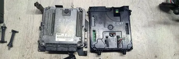 Renault Laguna III Engine ECU kit and lock set 0281014646