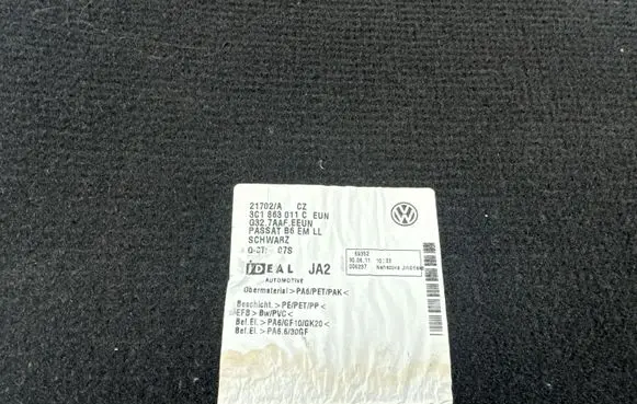 Volkswagen PASSAT B7 Car floor mat set 3C1863011C 3C1863011