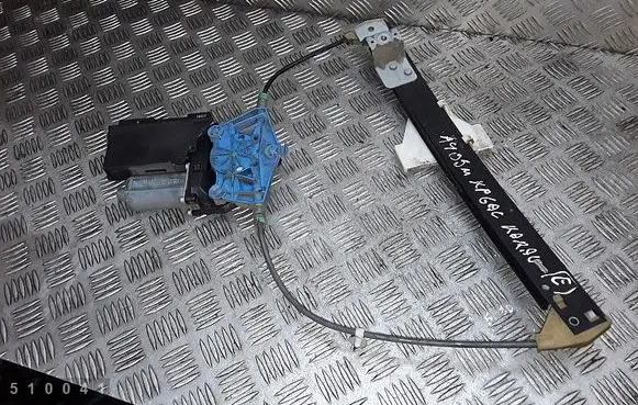 Rear door window regulator with motor
