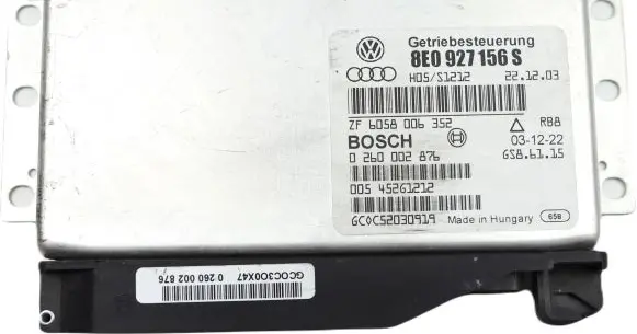Audi A4 S4 B6 8E 8H Gearbox control unit/module 8E0927156S 0260002876